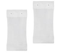 Extension de body pour femme avec boutons-pression, ajoute de la longueur au torse, extension de l'entrejambe amovible et lavable, 2 pièces, 2 en plastique blanc, 4" Length