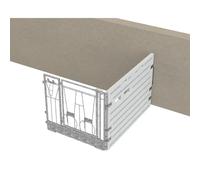 Extension de box à veau modulaire individuel contre un mur Kerbl Argenté TU