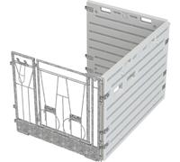 Extension de box à veau modulaire individuel en pose libre Kerbl Argenté TU