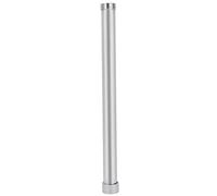 Extension de bras de douche argentée de 11,8 pouces, tube de bras de rallonge de tête de douche tube de tuyau de cuivre rond en cuivre pur chromé pour accessoire de salle de bains adapté aux filetages