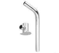 Extension de bras de douche en acier inoxydable, support de pommeau de douche mural avec finition chromée, 30 cm de long pour la maison et l'hôtel (S1230 cm bras + base) (SKU)