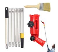 Extension de brosse à 180 degrés - Support pour rouleau de peinture avec angle de rotation pour plafond | Rallonge pour rouleau de peinture pour rallonge, peinture d'angle mural, support règle