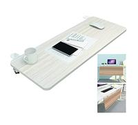 Extension de bureau d'ordinateur ergonomique réglable avec tapis de souris - Plateau de clavier pliable Étagère en bois K-Bracket 55/65/75 cm Support bras et coude de bureau pour un confort ultime