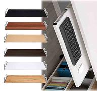 Extension de bureau d'ordinateur peu encombrante, plateau coulissant lisse et élégant, résistant à la rouille et aux rayures, design ergonomique pour une nification efficace de l'espace de travail