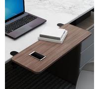 Extension de bureau ergonomique avec plateau de clavier confortable - Solution peu encombrante pour la maison et le bureau, parfaite pour le soutien des accoudoirs et un confort amélioré