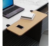 Extension de bureau ergonomique avec plateau de clavier réglable, sans perçage, design peu encombrant pour la maison et le bureau, confort et productivité améliorés, étagère accoudoir
