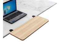 Extension de bureau ergonomique et plateau de clavier - Extension de bureau à alignement horizontal avec support pliable en métal, 74,9 x 24,9 cm pour étude et bureau