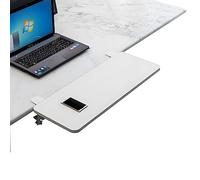 Extension de bureau ergonomique et plateau pour clavier - Support pliable réglable en métal 74,9 x 24,9 cm Extension de bureau pour bureau et étude Améliore le confort et l'efficacité de l'espace
