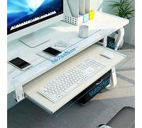Extension de bureau ergonomique - Plateau coulissant pour clavier et plateforme de souris Finition érable 75 x 30 cm Support de poignet parfait pour la maison et le bureau