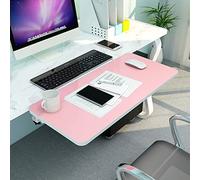 Extension de bureau ergonomique pliable en acier, assemblage facile, idéal pour les bureaux, étagères et tables à manger - Espace de bureau élégant et fonctionnel (couleur : Ro)