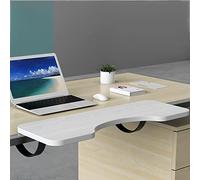 Extension de bureau ergonomique pliable pour bureaux, étagères et tables de salle à manger, facile à installer, blanc, 55 x 24 cm