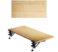 Extension de bureau ergonomique pour bureau - Rehausseur de bureau d'ordinateur réglable avec support de bras coudé, pas de perçage nécessaire, parfait pour la configuration de bureau à domicile