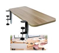 Extension de bureau ergonomique réglable pour clavier 65 x 25 cm/80 x 25 cm en blanc/noir/teck/noyer pour plus de confort et de soulagement de la fatigue