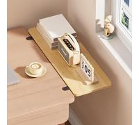 Extension de bureau ergonomique sans perçage - Table pliante flottante pour accoudoir - Extension de bureau d'ordinateur (couleur bois, 60 x 20 cm/2)