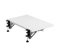 Extension de bureau pliable avec plateau ergonomique pour clavier - Accoudoir à pince pour un espace de travail amélioré, facile à nettoyer, idéal pour un usage domestique et professionnel