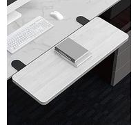 Extension de bureau pliable et planche d'extension d'ordinateur - Plate-forme réglable pour clavier et souris, support de bras et support repose-main pour espace de travail ergonomique (couleur 2, 64