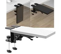 Extension de bureau pliable et support de poignet d'ordinateur pour la maison, le bureau et les jeux - Installation portable sans perforation, design ergonomique, 300 x 150 mm, améliore le confort et