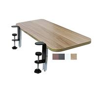 Extension de Bureau Pliable Plateau de Clavier Ergonomique Repose-Poignet Support de Table Bien Fait Augmenter l'espace de Bureau, étagère d'accoudoir Noir/Blanc 50/65/75x25cm