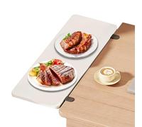 Extension de bureau | Table d'extension de bureau en bois | Coque de clavier de 19,69 x 7,87 pouces | Clip dans l'étagère du clavier | Bras pliable - Support pour ordinateurs, livres et fournitures de