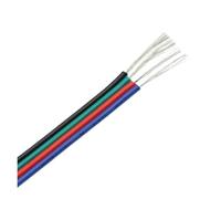 Extension de câble électronique en PVC, 18awg, 2 Broches, 3, 4, 5, 6, Ligne Couleur for Bandes Lumineuses 5050 3528 RGBW RGB CCT(4pin,50 Meters)