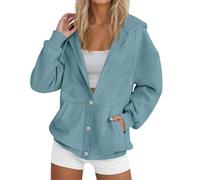 Extension de chemise avec fermeture éclair, veste polaire décontractée avec boutonnière sur le devant, vêtements d'hiver doux et chauds, sweat-shirt confortable pour la vie quotidienne meilleure amie