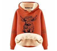 Extension de chemise femme grandes tailles décontracté mode épaisse polaire manches longues affaires pour 1 adolescent, Orange, XL