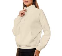 Extension de chemise Femme Grandes Tailles Sweat-shirt Femme Pull Imprimé Graphique de Noël Décontracté, Sportif, Impression 3D, Sweatshirts de rue Actifs Pulls Oversize Femmes, beige, S