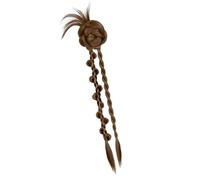 Extension de cheveux en fibres synthétiques attachement de torsadé postiche résistante à la avec un aspect naturel pour les femmes Extension de cheveux synthétiques