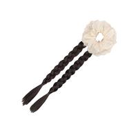 Extension De Cheveux En Queue Cheval À Double Tressée Fibre Synthétique Teinte Naturelle Secure Fiber Synthetic Fibre Pour Femmes Double Twist Elastic