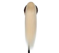 Extension de cheveux humains queue de cheval, postiche à clipser for femme Pour un usage quotidien(#613,14 inch 105g)