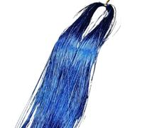 Extension de cheveux pailletée et colorée, kit 90 cm mèches scintillantes brillantes, accessoires for étincelants tresses for femmes, 1 pièce (rouge)(Deep Blue)