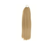 Extension de cheveux queue de cheval for femme, longue tresse avec attache, droite et enroulée, synthétique, 24 pouces Pour un usage quotidien(24)