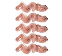 Extension de Cheveux Synthétique, Clamp/Holder dans la Partie de Cheveux Curling Perruque Colorée sans Trace pour les Femmes pour les Femmes Bal (PINK)