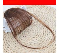 Extension De Cheveux Synthétique Fausse Frange À Air Pour Femme Et Fille,Postiche Naturelle À Réinitialisation - Type Light Brown #A