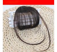 Extension De Cheveux Synthétique Fausse Frange À Air Pour Femme Et Fille,Postiche Naturelle À Réinitialisation - Type Dark Browm