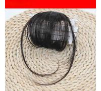 Extension De Cheveux Synthétiques Avec Fausse Frange D'air,Postiche Naturelle À Réinitialisation Pour Femme - Type B1 Brownish Black