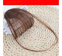Extension De Cheveux Synthétiques Faux Air Bangs Pour Femme,Fausse Frange Naturelle,Postiche À Réinitialisation,Outils De Coiffure - Type Style1 Light Brown