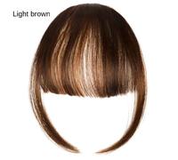 Extension De Cheveux Synthétiques Faux Air Bangs Pour Femme,Fausse Frange Naturelle,Postiche À Réinitialisation,Outils De Coiffure - Type Style3 Light Brown