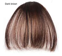 Extension De Cheveux Synthétiques Faux Air Bangs Pour Femme,Fausse Frange Naturelle,Postiche À Réinitialisation,Outils De Coiffure - Type Style4 Dark Brown