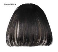 Extension De Cheveux Synthétiques Faux Air Bangs Pour Femme,Fausse Frange Naturelle,Postiche À Réinitialisation,Outils De Coiffure - Type Style4 Natural Black