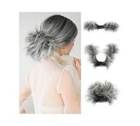 Extension de cheveux synthétiques pour chignon - Cheveux courts et naturels - Côté droit - Pour queue de cheval - Pour chignons (1B-171T60)