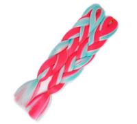 Extension de cheveux tressés arc-en-ciel, 24 pouces, 2 paquets de tresses synthétiques, Extensions de cheveux, perruque colorée au Crochet 4 tons(B10)