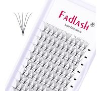 Extension de Cils Bouquet 5D-0.07-D Curl 13mm Cils Extension de Cils Professionnel Volume Russe C/D Curl Premade Fans Cils FADLASH(5D-0.07-D,13mm）