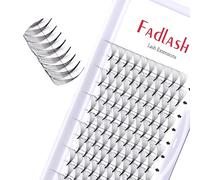 Extension de Cils Bouquet 8D-0.07-D Curl 15mm Cils Extension de Cils Professionnel Volume Russe C/D Curl Premade Fans Cils FADLASH(8D-0.07-D,15mm）