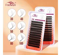 Extension De Cils En Forme De W 3d/4d/5d/6d/7d/8d,Boucles C/D,Volume Préfabriqué,En Éventail,Faux Cils Naturels En Vison,Fournitures De Maquillage.C.0.07mm