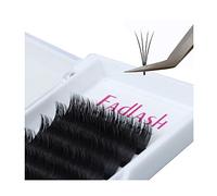 Extension de Cils Volume D Curl 0,07mm Épaisseur 15mm Easy Fan 3D, 5D, 6D~20D Extension de Cils Individuels Naturel