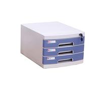 Extension de classeur à 3 tiroirs avec clé - Extension de classeur mobile étanche (gris 29 x 39 x 21 cm)