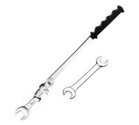 Extension de cier au vanadium chromé 50 cm | Barre de tricheur manuelle pour raclettes, amplificateur de torque, poignée auxiliaire | Économiseur de doigts ergonomique pour garage, Tradesman