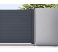 Extension de clôture à poser H182 x L178.3 en aluminium anthracite - NAZARIO