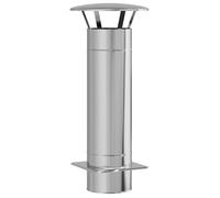 Vidaxl Extension De Conduit Argent 35 X 35 X 82 Cm Acier Inoxydable